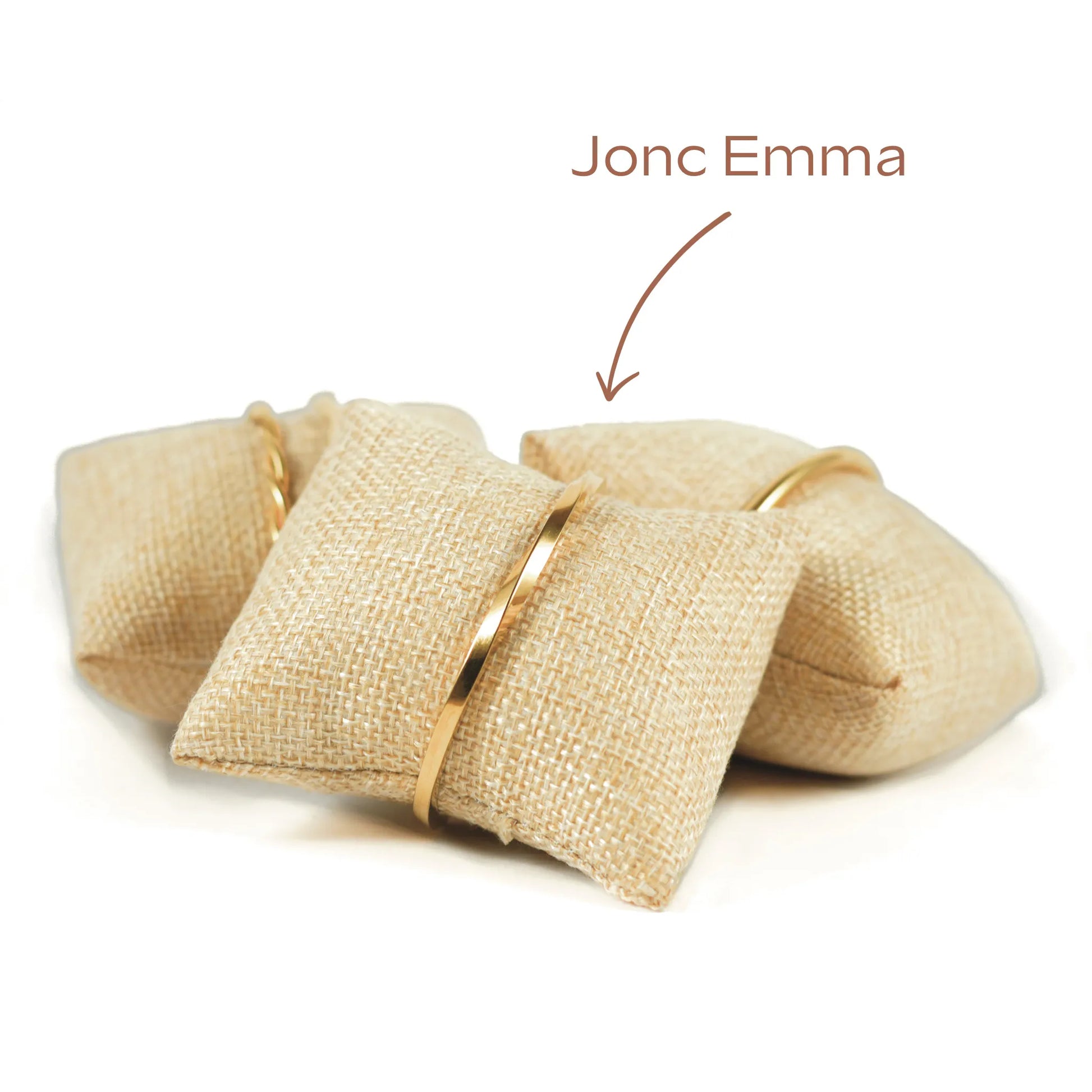 Jonc Emma en acier inoxydable torsadé Maye-Mayé