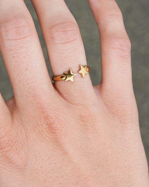 bague Astra étoiles en acier inoxydable Maye-Mayé bijoux réunion