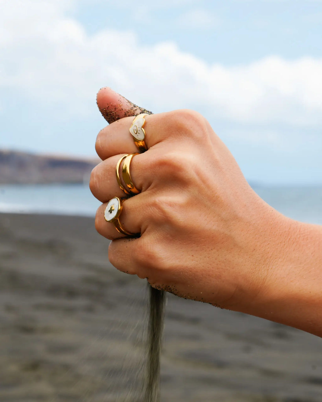 bague chevalière coeur acier inoxydable de la marque réunionnaise maye-mayé