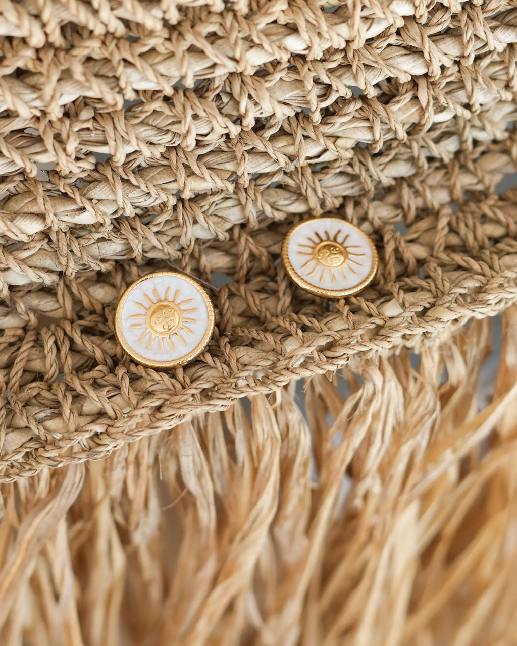 boucles d'oreille Sol soleil en acier inoxydable de la marque de bijoux Maye-Mayé Réunion