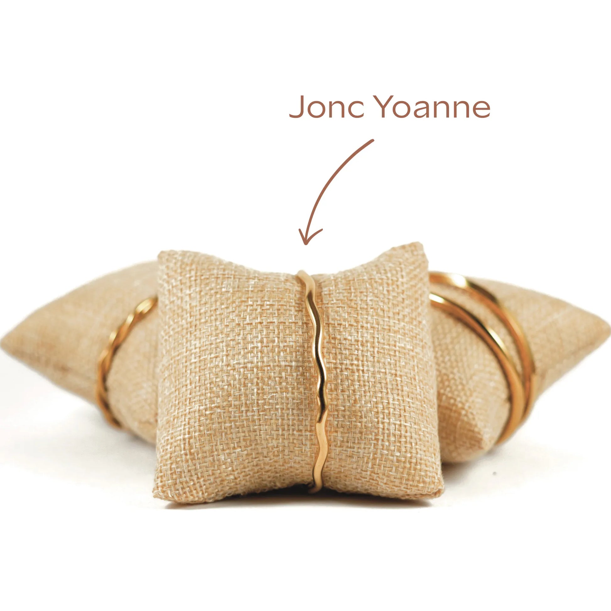 Jonc Yoanne en acier inoxydable ondulé Maye-Mayé